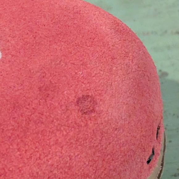 L.L. Bean Mules Womens Size 8M Red/Pink Anchor Nautical Suede Slip On Clog Shoes - Picture 11 of 11